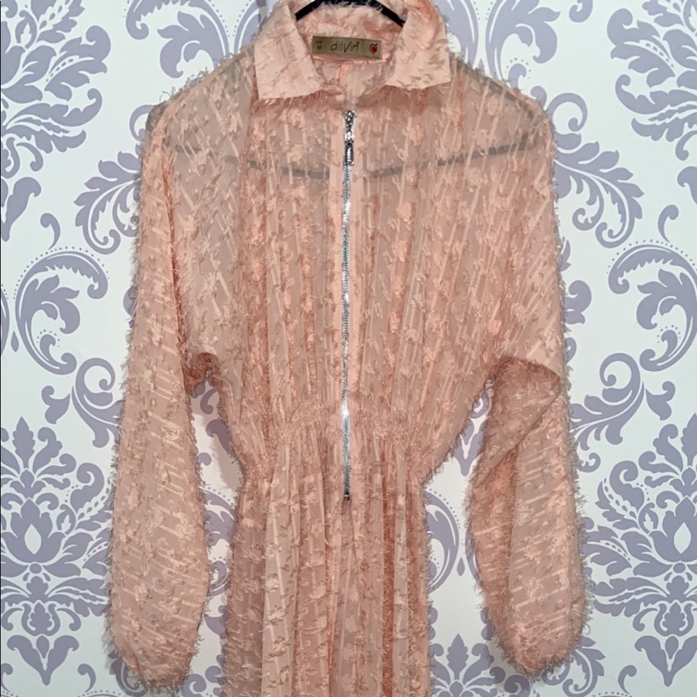 Light orange cardigan-size S